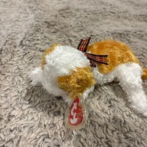 Darling Plush Small Pet Toy - White and Tan